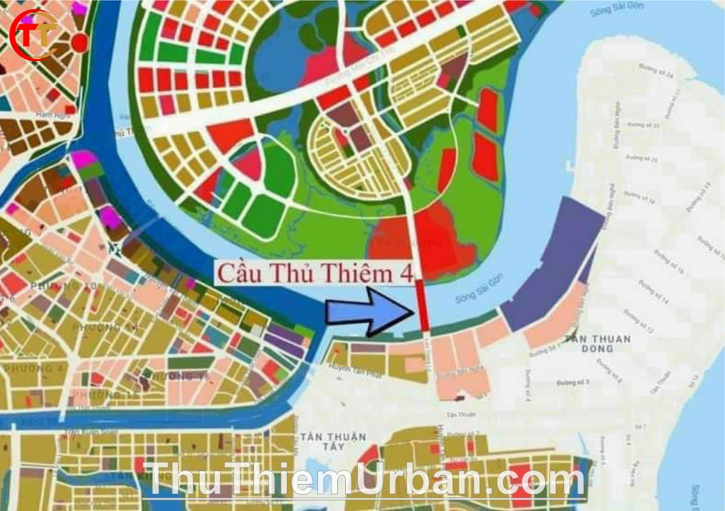 bản quy hoạch cầu thủ thiêm 4 kết nối quận 7