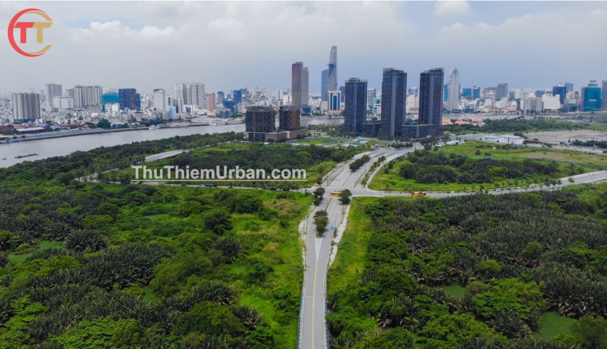 hình chụp lâm viên sinh thái thủ thiêm - khu gần empire city