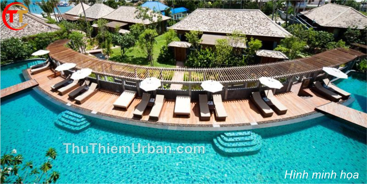 hình minh họa khách sạn nghỉ dưỡng phía nam thủ thiêm