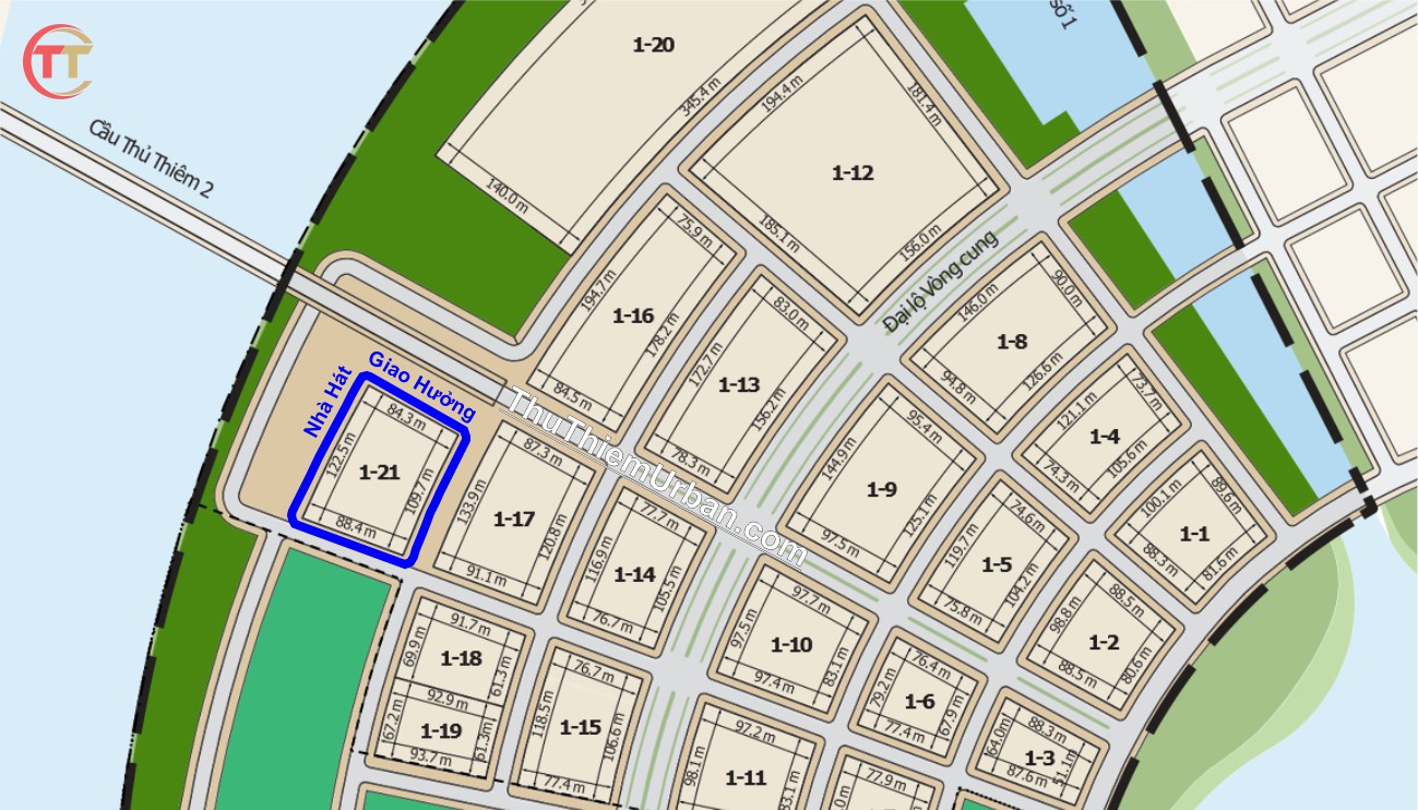 kích thước lô đất quy hoạch xây dựng nhà hát giao hưởng opera thủ thiêm