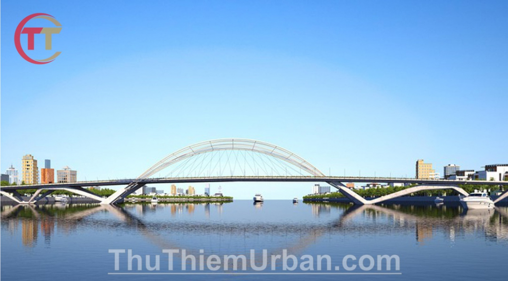 phối cảnh cầu thủ thiêm 4 bắc ngang sông sài gòn