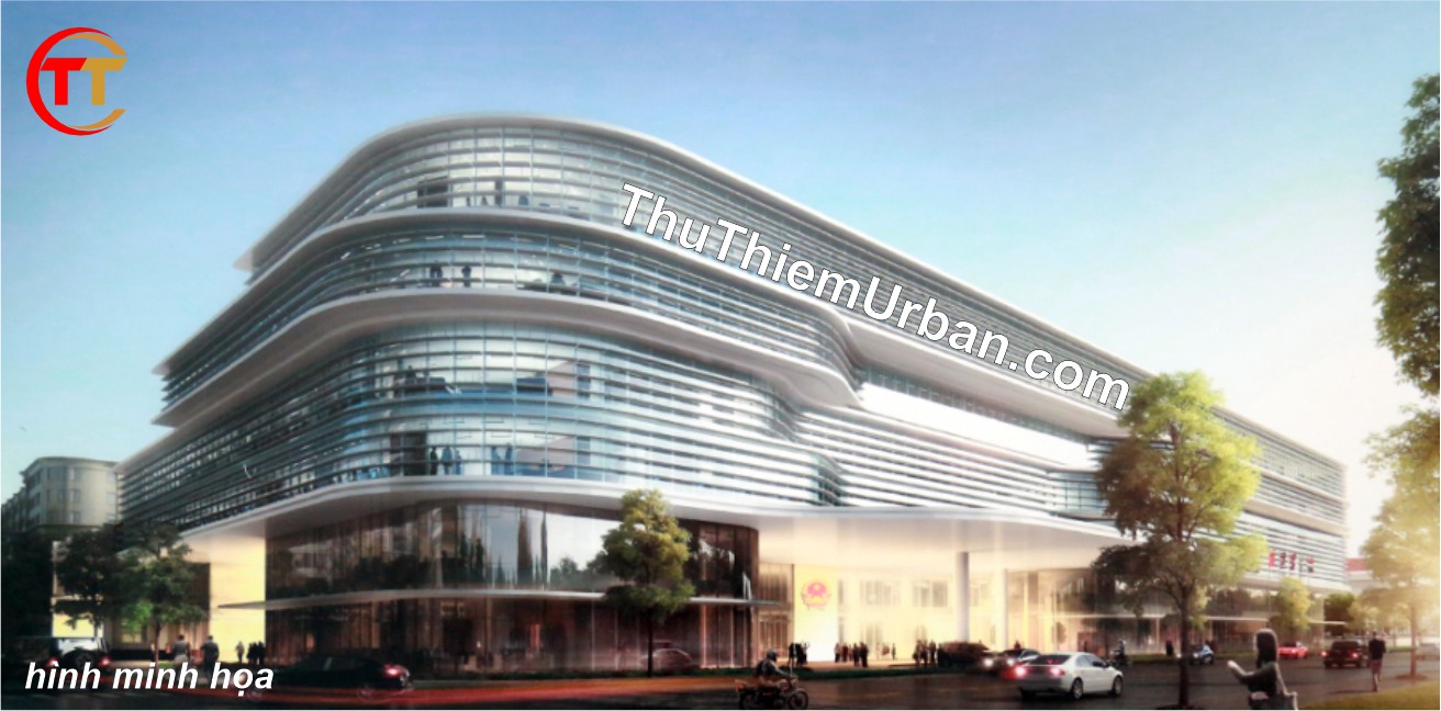 phối cảnh minh họa cơ quan hành chính đô thị thủ thiêm