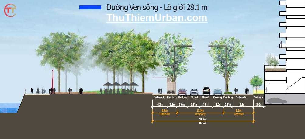 quy hoạch kết nối giao thông đô thị thủ thiêm - đường ven sông - nguyễn thiện thành