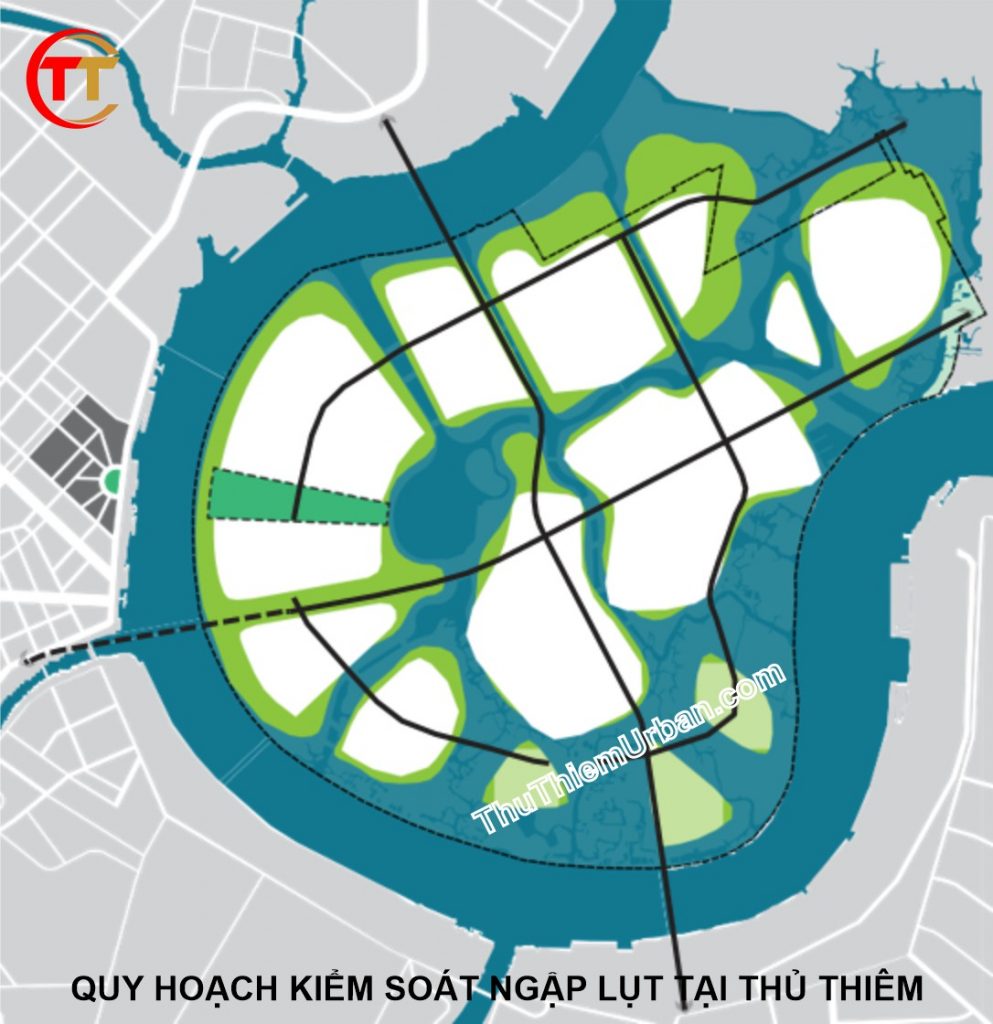 quy hoạch kiểm soát ngập lụt tại Thủ Thiêm