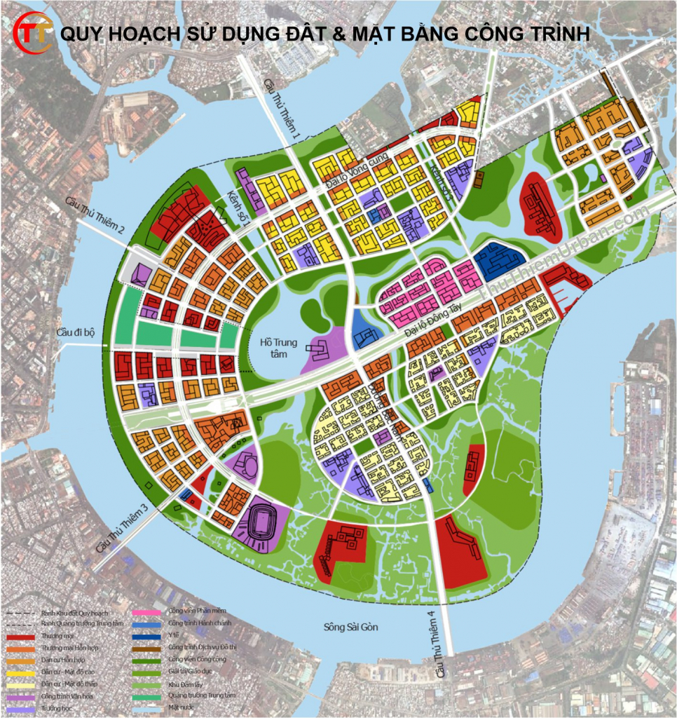 quy hoach su dung dat va mat bang cong trinh tai thu thiem