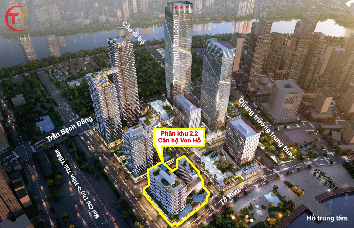 phối cawnhr vị trí khu căn hộ ven hồ - lotte 2.2 - tố hữu - eco smart city