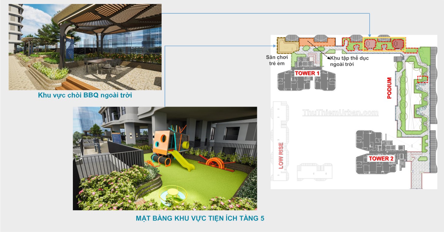 tiện ích nội khu zeit river thủ thiêm - khu nướng BBQ & vui chơi tầng 5