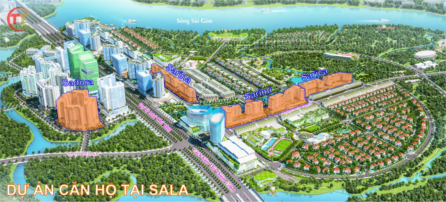 Bản đồ căn hộ sala thủ thiêm