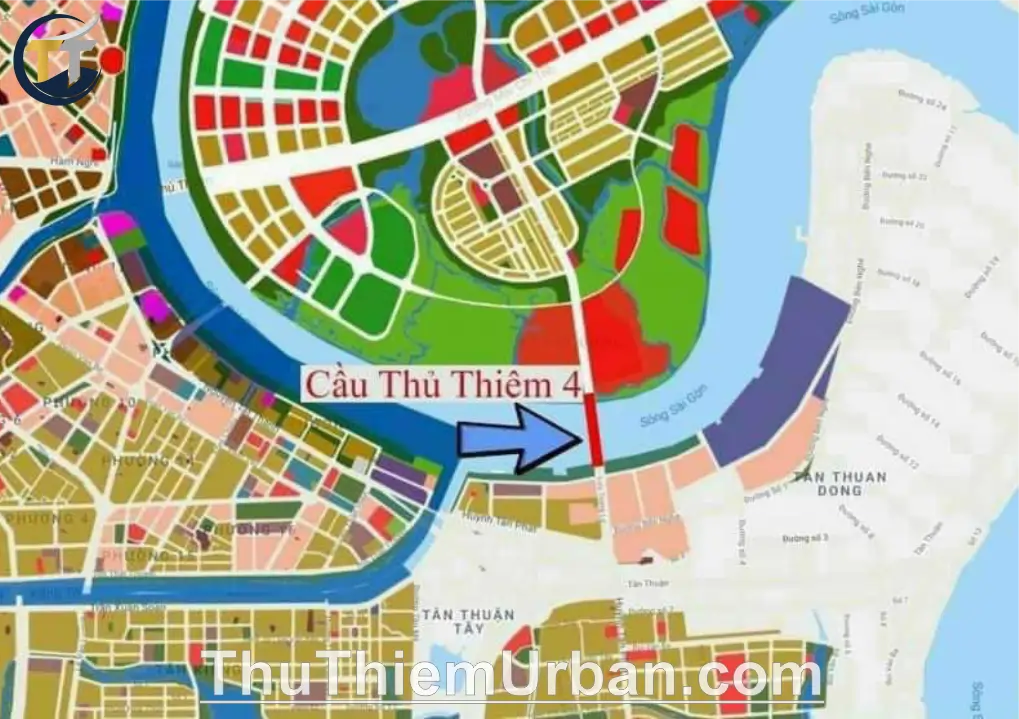 bản quy hoạch cầu thủ thiêm 4 kết nối quận 7 new