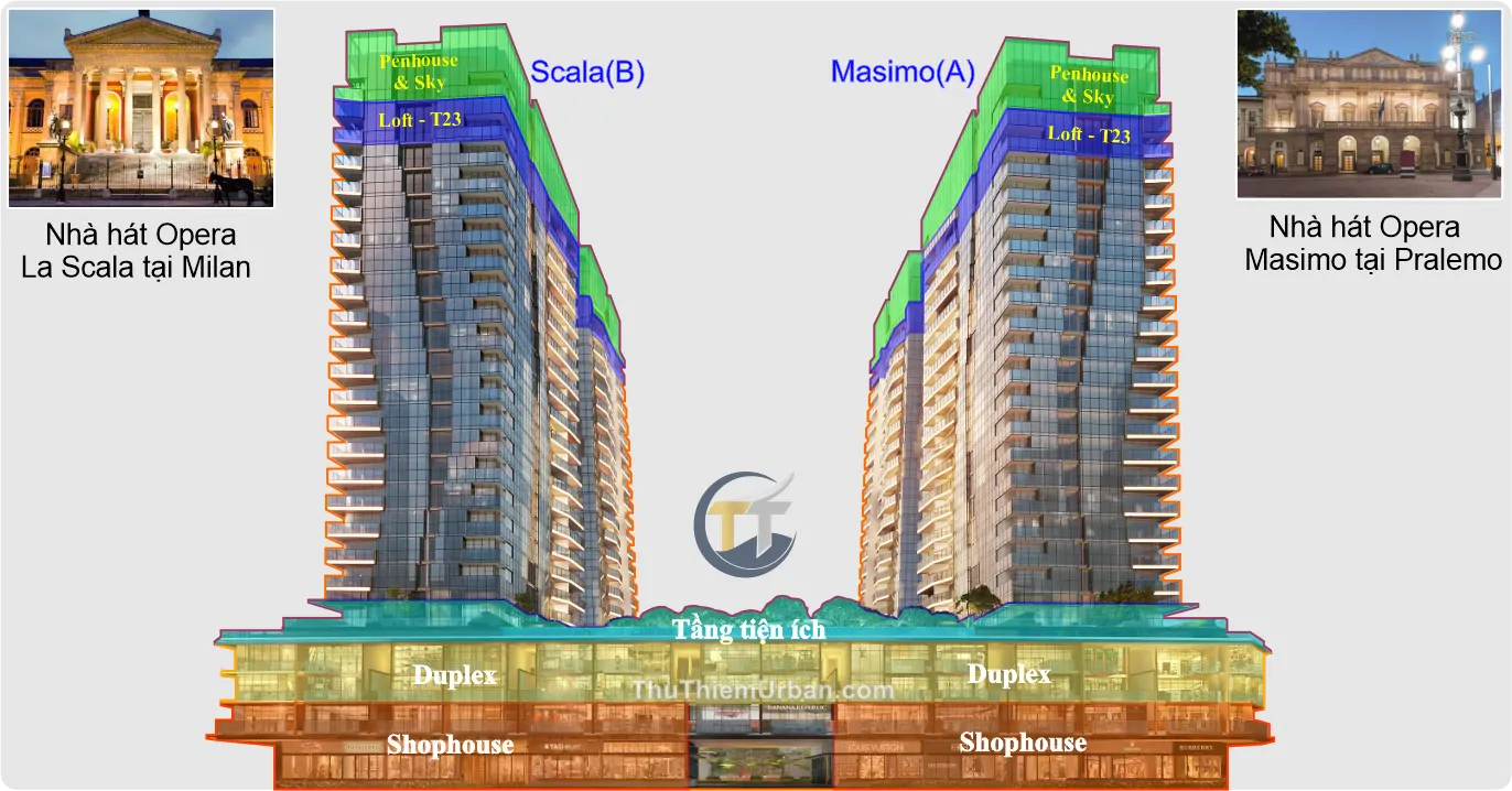 cảm hứng thiết kế dự án căn hộ shophouse the opera residence - metropole thủ thiêm new