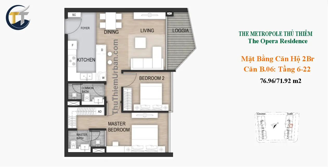 căn hộ scala b06 - 4 phòng ngủ the opera sơn kim land -dự án new