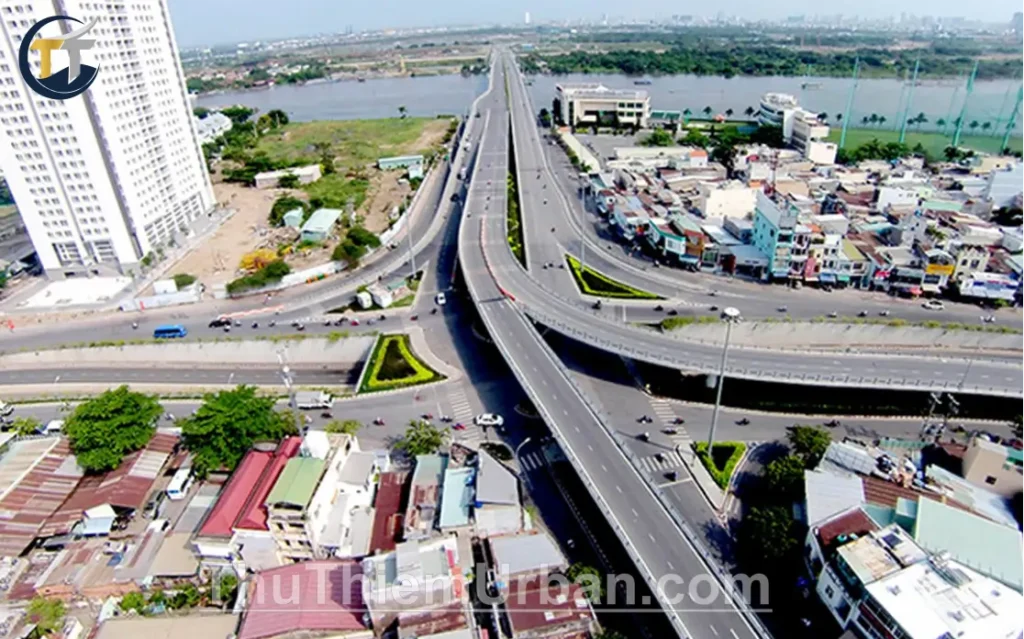 cầu thủ thiêm 1 - góc chụp đướng lên cầu hướng bình thạnh new