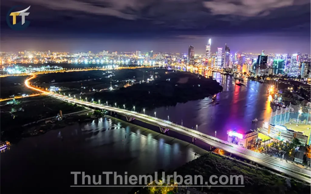 cầu thủ thiêm 1 - góc chụp view quận 1 new
