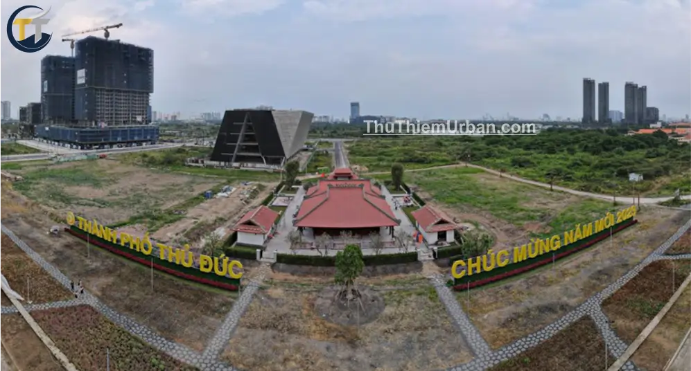 hình chụp đình thần an khánh tại khu đô thị thủ thiêm new