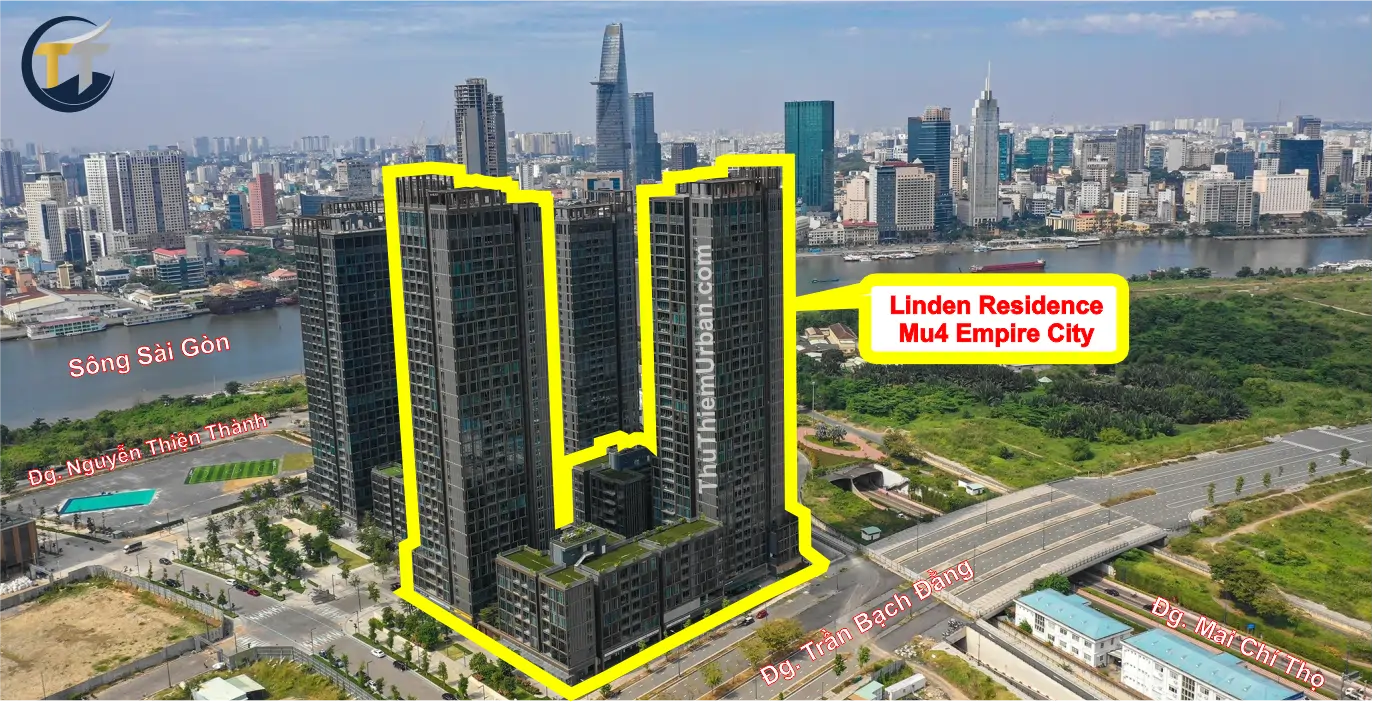 hình chụp thực tế vị trí linden residence - mu4 empire city thủ thiêm new