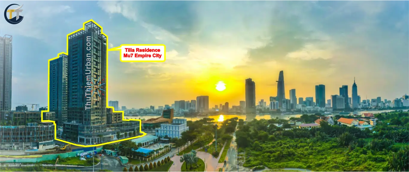 hình chụp thực tế vị trí tilia residence - mu7 empire city thủ thiêm new
