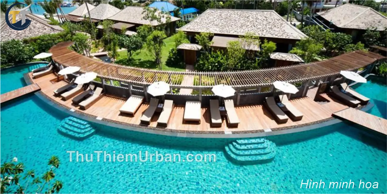 hình minh họa khách sạn nghỉ dưỡng phía nam thủ thiêm new