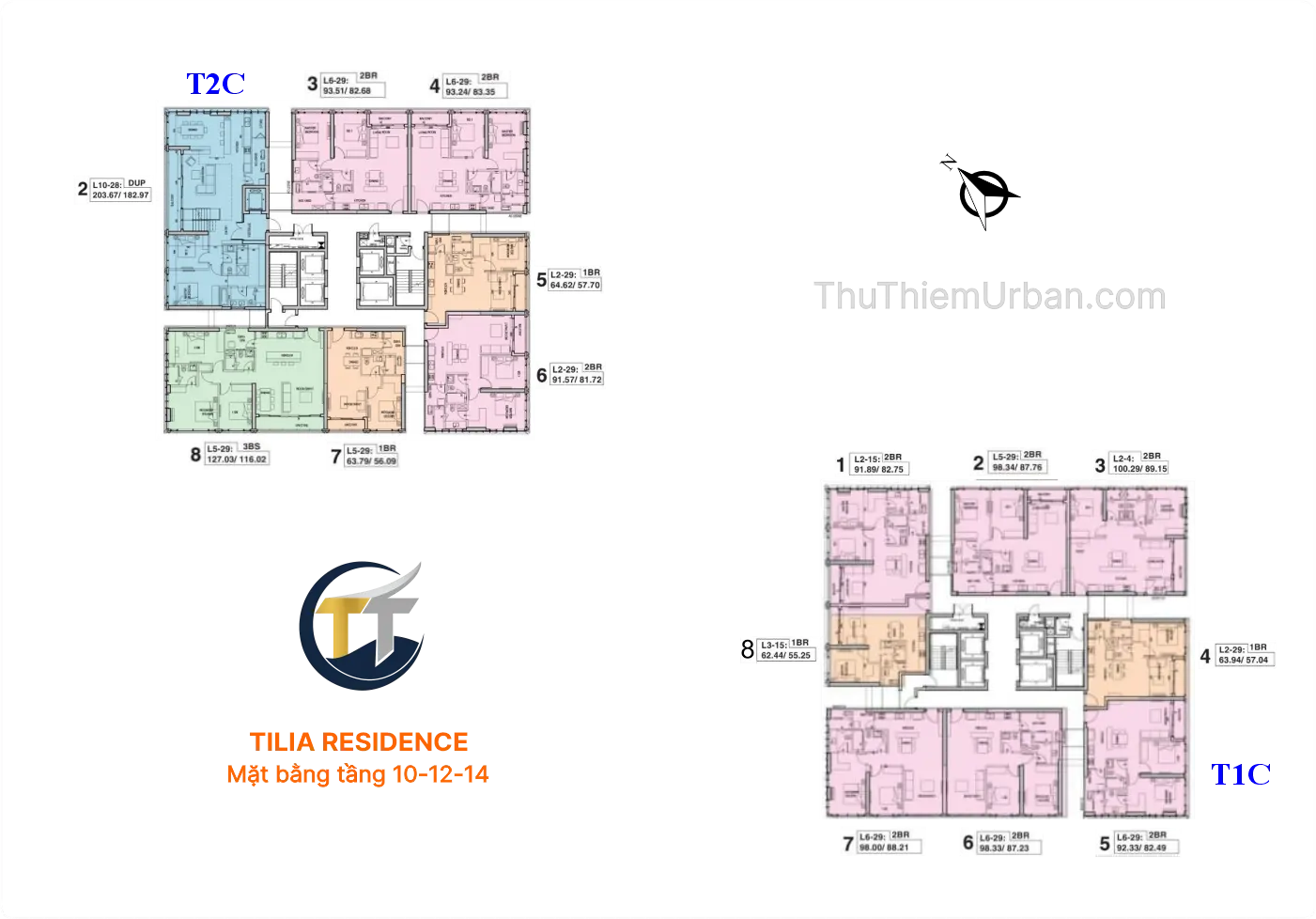 mặt bằng chi tiết căn hộ tilia empire city thủ thiêm - tầng 10-14 hồ chí minh new