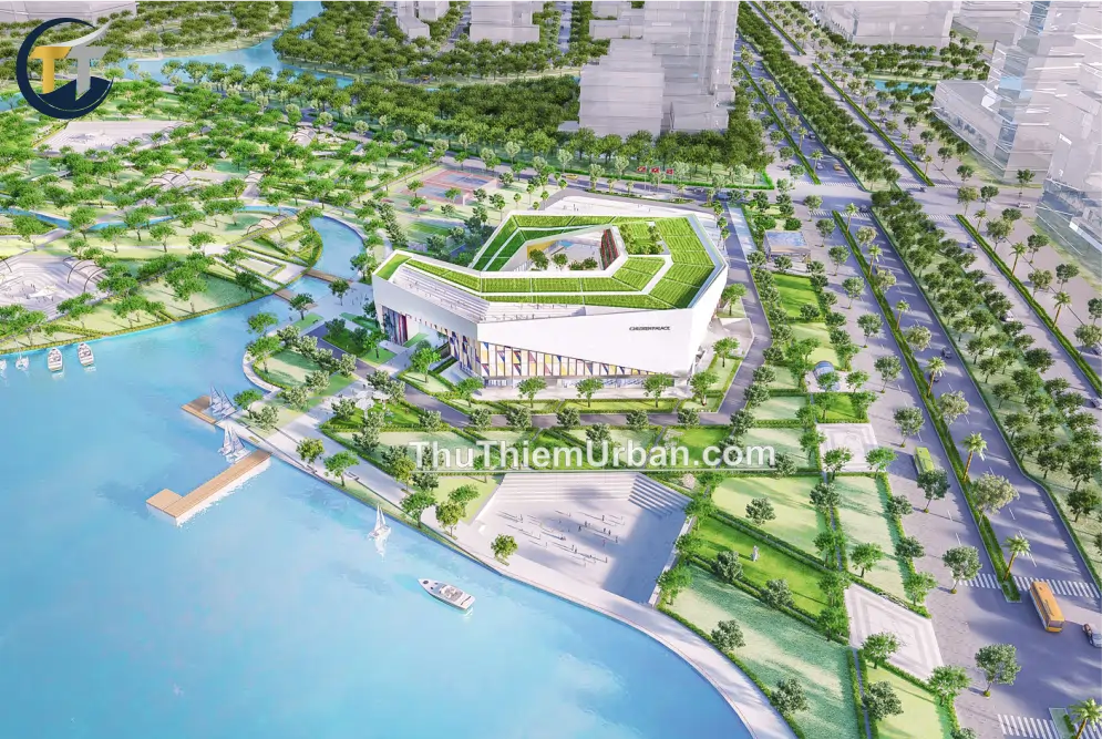 phối cảnh công viên cung văn hóa thiếu nhi khu đô thị thủ thiêm new