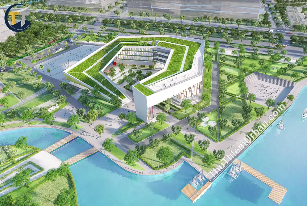 phối cảnh công viên cung thiếu nhi khu đô thị thủ thiêm new