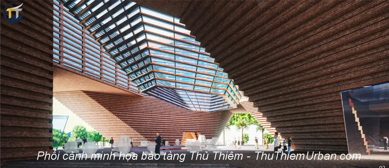 phối cảnh minh họa bên trong bảo tàng thủ thiêm new