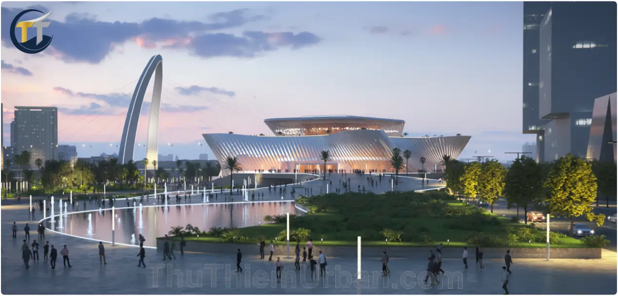 phối cảnh nhà hát opera thủ thiêm Sài Gòn new