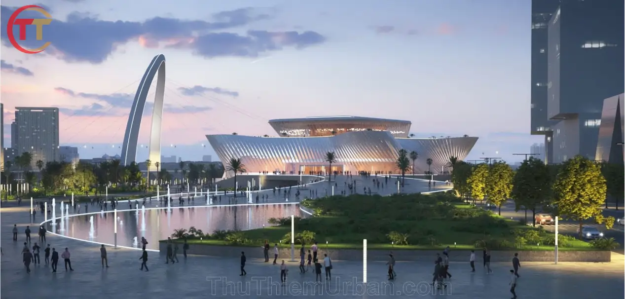 phối cảnh nhà hát opera thủ thiêm Sài Gòn