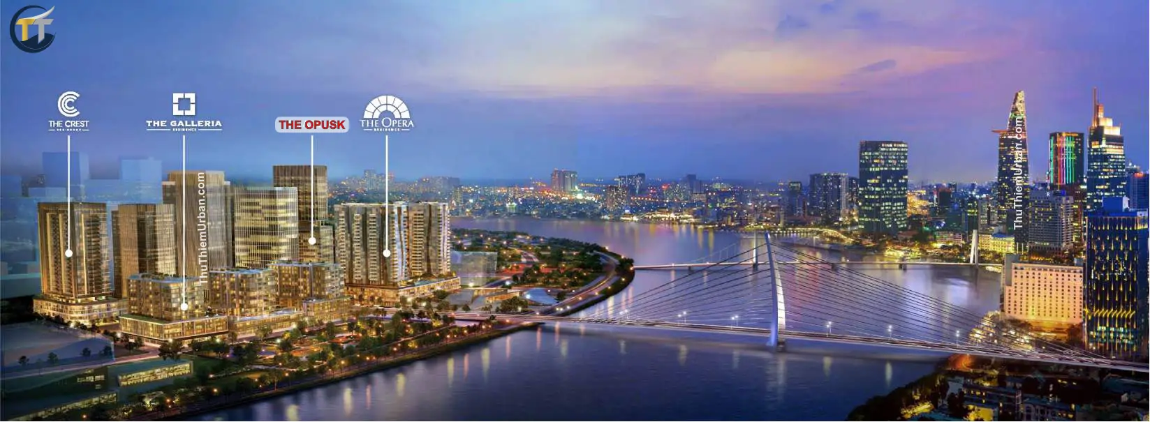 phối cảnh tổng thể the metropole thủ thiêm - sơn kim land new