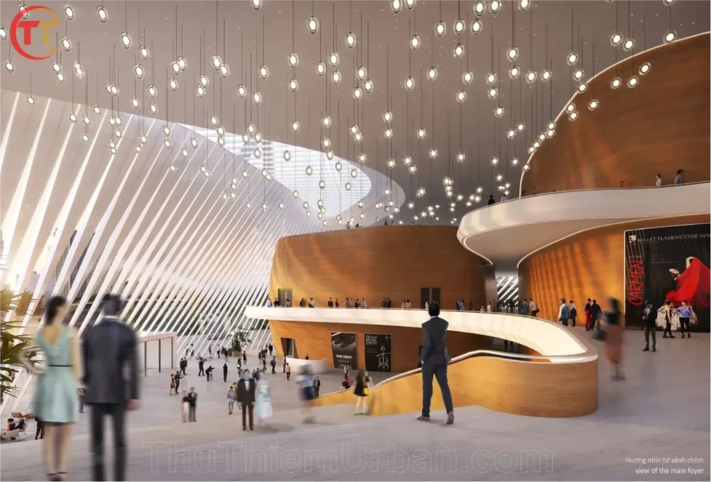 phối cảnh bên trong nhà hát opera thủ thiêm