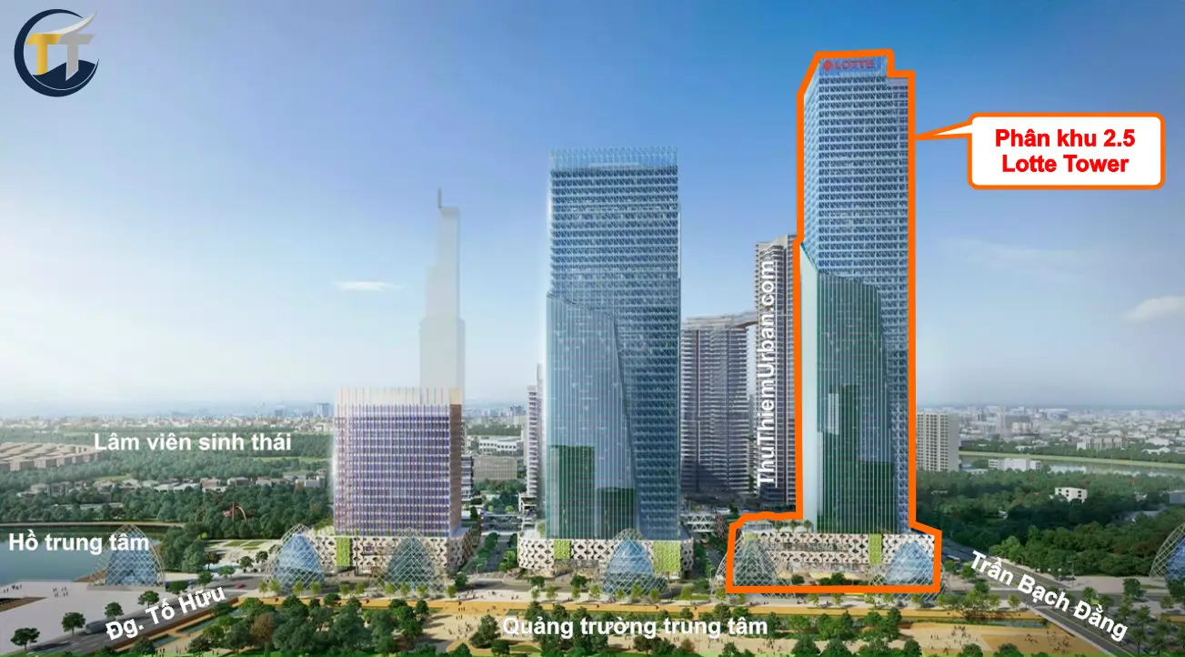 phối cảnh vị trí lotte tower thủ thiêm new