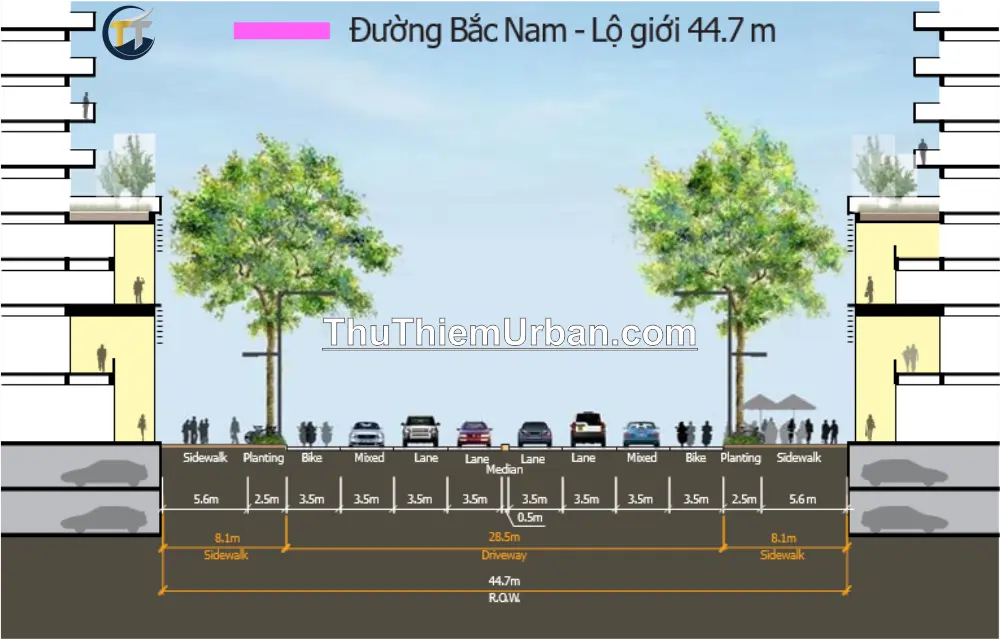 quy hoạch giao thông thủ thiêm - đường bắc nam - nguyễn cơ thạch new