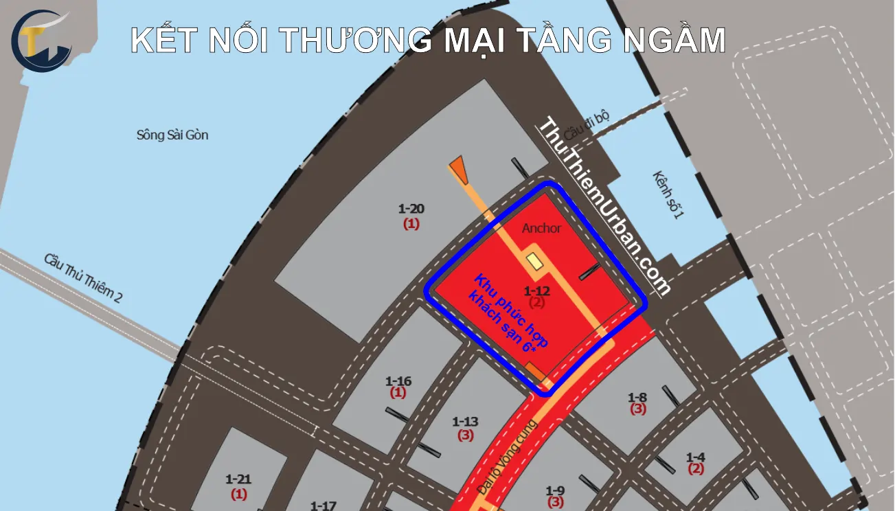 quy hoạch kết nối thương mại tầng ngầm khu khách sạn 6 sao thủ thiêm new