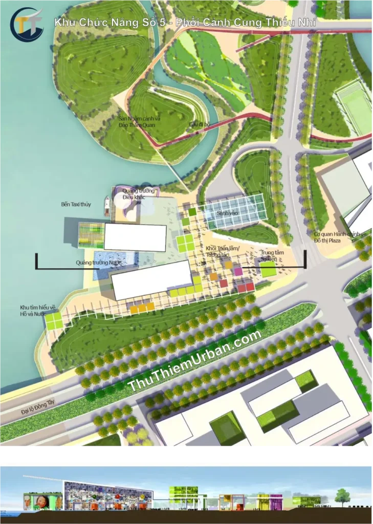 quy hoạch khu chức năng số 5 thủ thiêm , thủ đức - phối cảnh cung thiếu nhi new