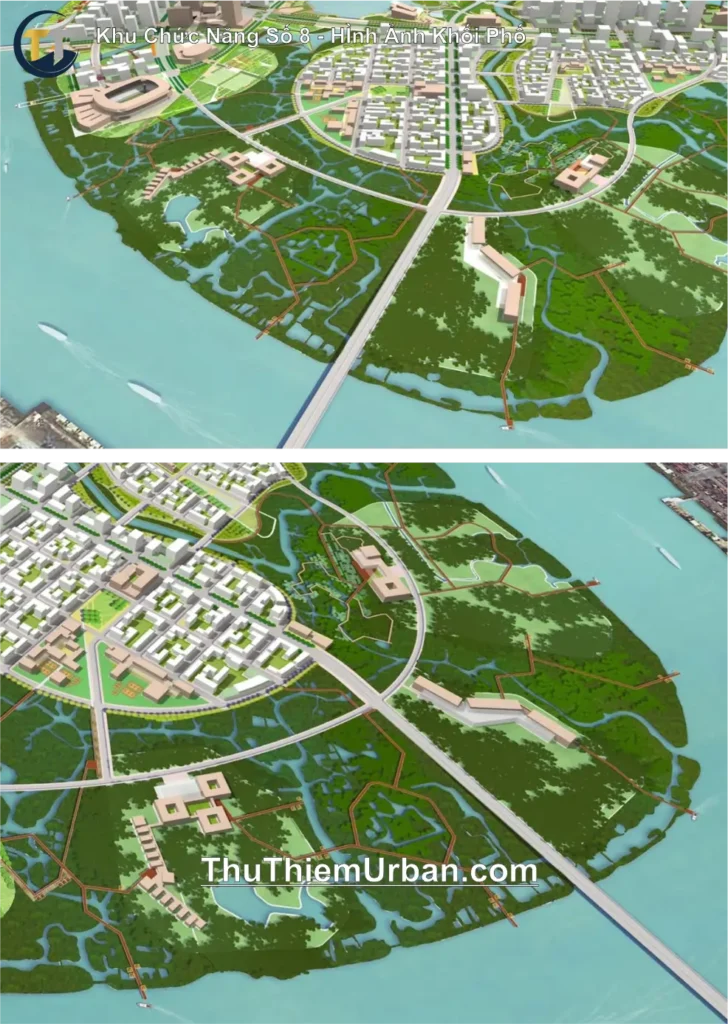 quy hoạch khu chức năng số 8 trung tâm tài chính thủ thiêm - hình ảnh khối phố new