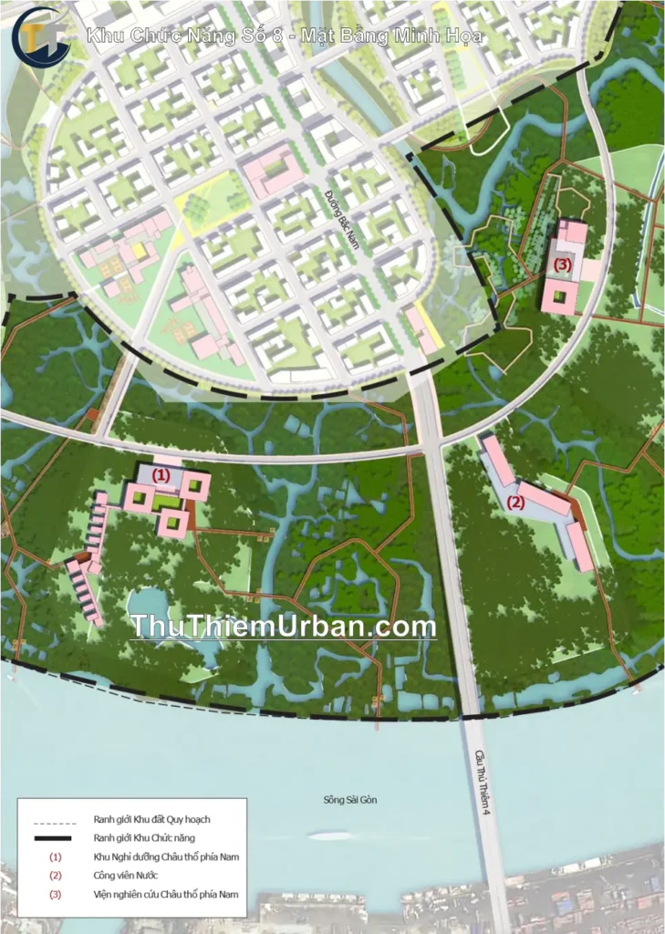 quy hoạch khu chức năng số 8 trung tâm tài chính thủ thiêm - mặt bằng minh họa new