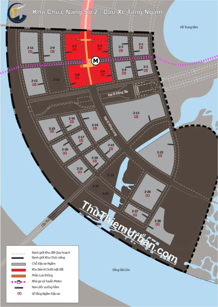quy hoạch khu chức năng số 2 đô thị thủ thiêm - tiếp cận cơ giới & đậu xe mặt đất new