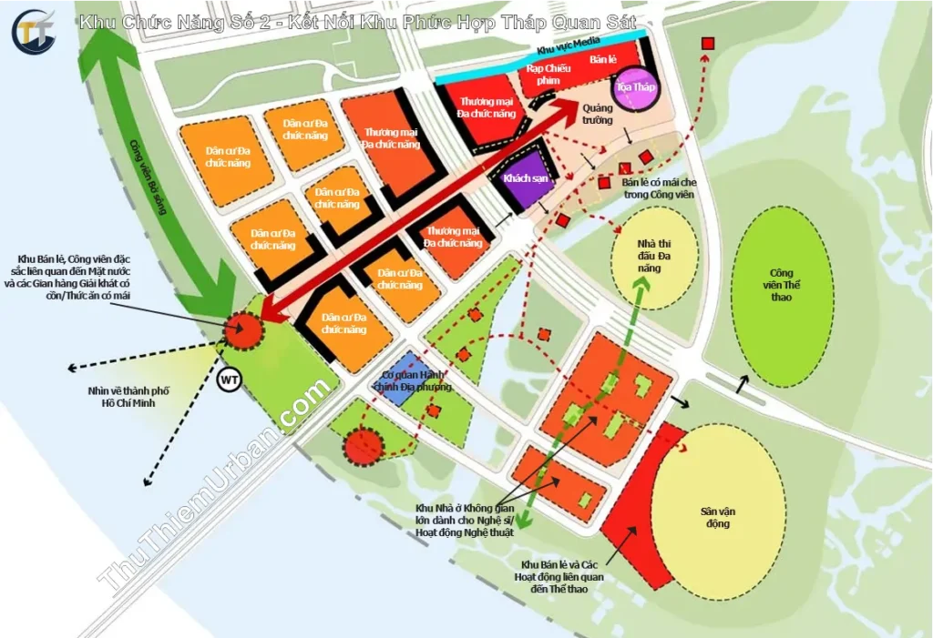 quy hoạch khu chức năng số 2 đô thị thủ thiêm - kết nối khu phức hợp tháp quan sát new
