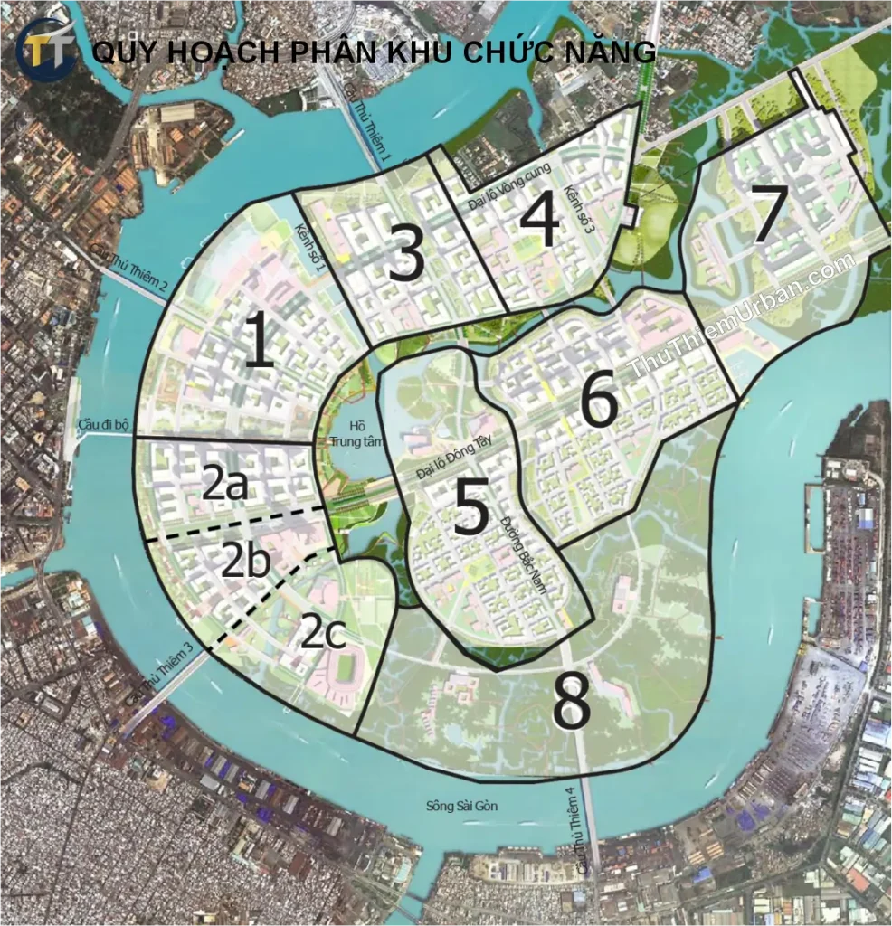 quy hoạch phân khu chức năng tại đô thị mới thủ thiêm new