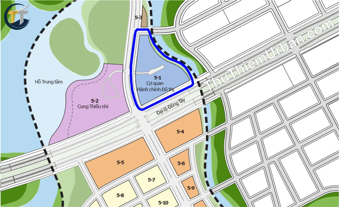 quy hoạch vị trí cơ quan hành chính đô thị thủ thiêm new