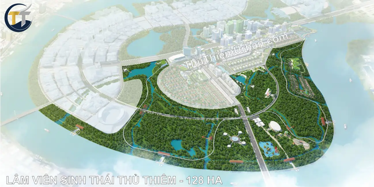 quy hoạch lâm viên sinh thái thủ thiêm 128ha new