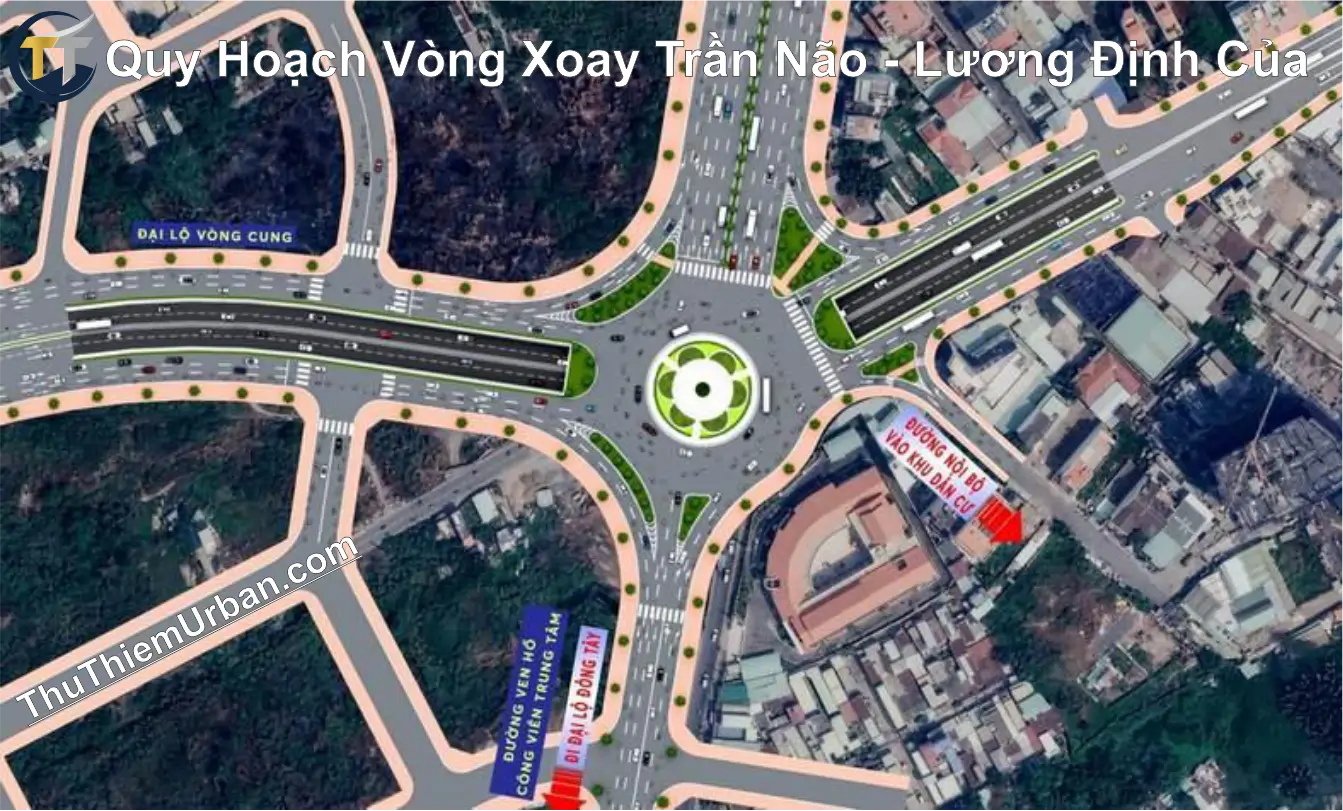 quy hoạch vòng xoay trần não - lương định của thủ thiêm new