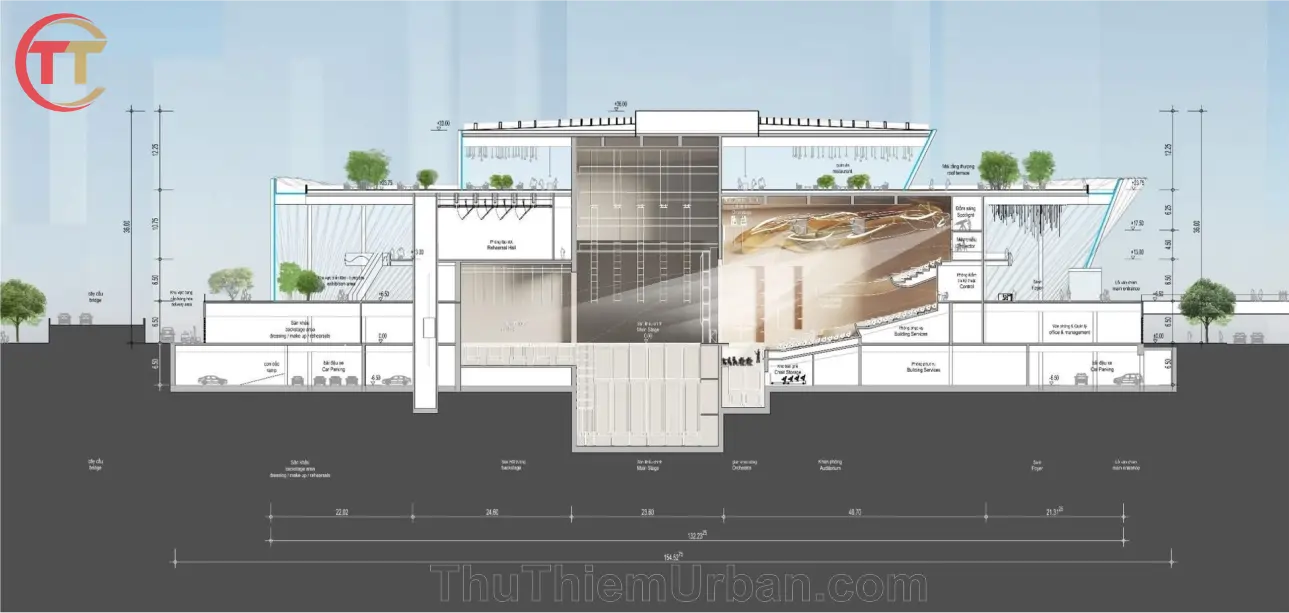 thiết kế nhà hát opera thủ thiêm bờ sông sài gòn